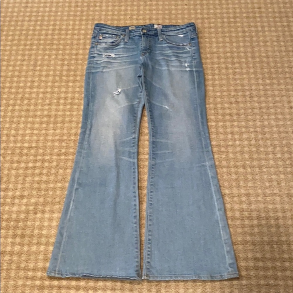Ag Adriano Goldschmied 29 x 30 Light Blue Boot Cut Jeans